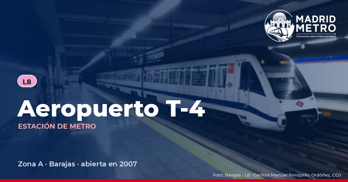 Estación de metro Aeropuerto T-4