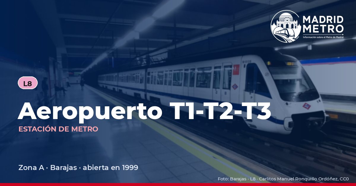 Estación de metro Aeropuerto T1-T2-T3