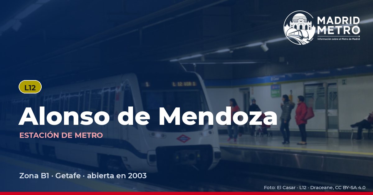 Estación de metro Alonso de Mendoza