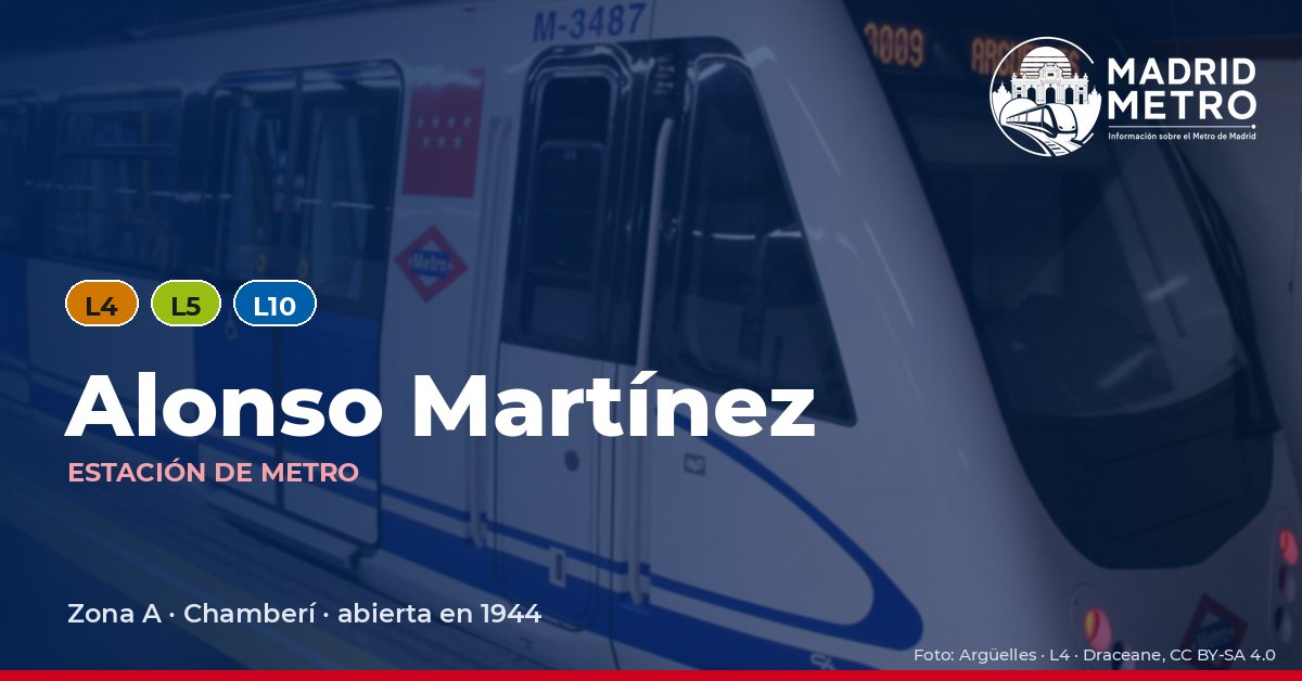 Estación de metro Alonso Martínez