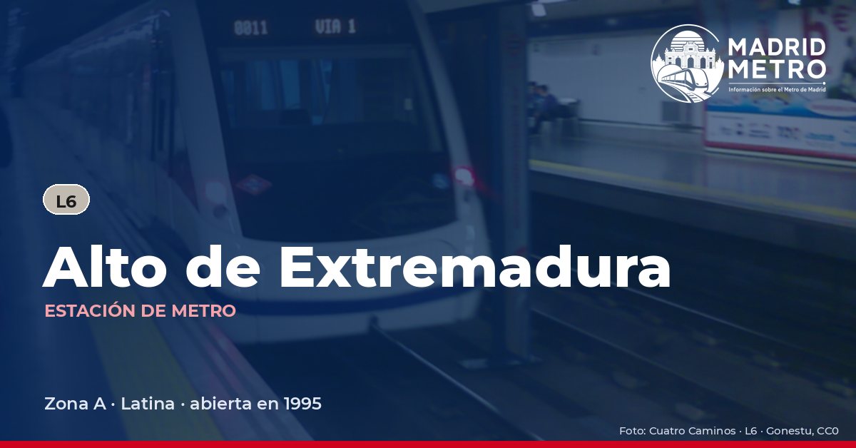 Estación de metro Alto de Extremadura