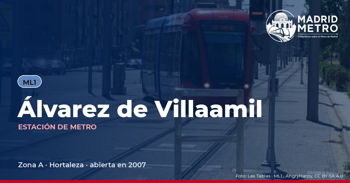 Estación de metro Álvarez de Villaamil
