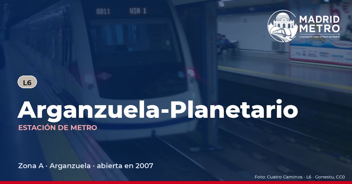 Estación de metro Arganzuela-Planetario
