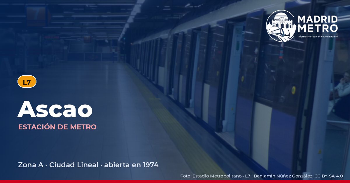 Estación de metro Ascao