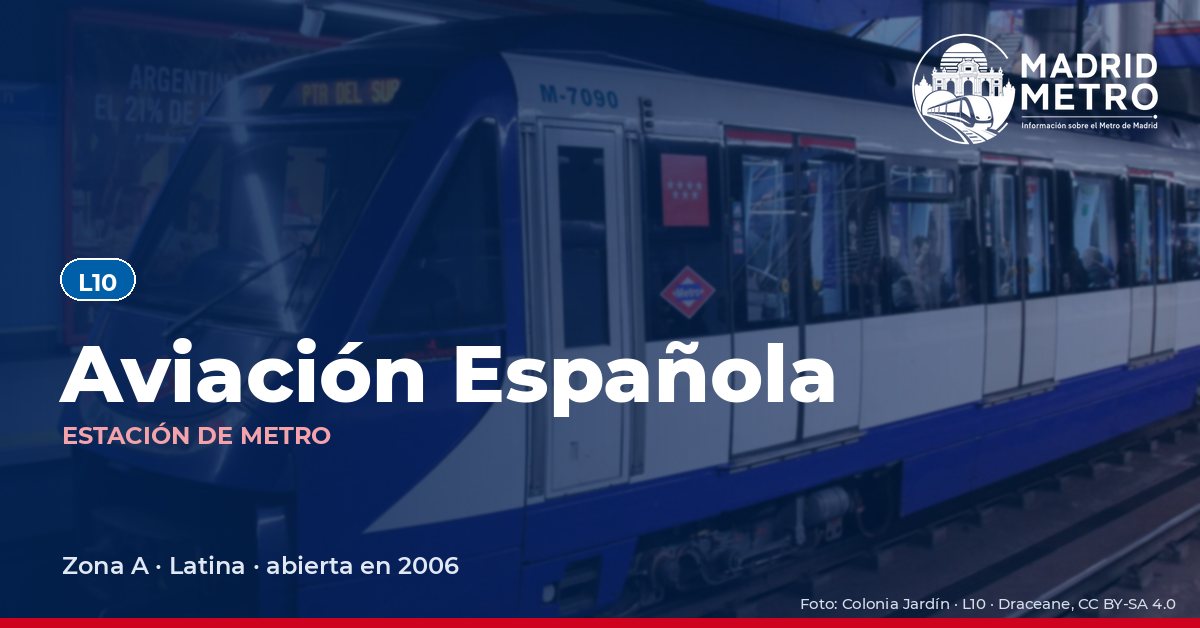 Estación de metro Aviación Española