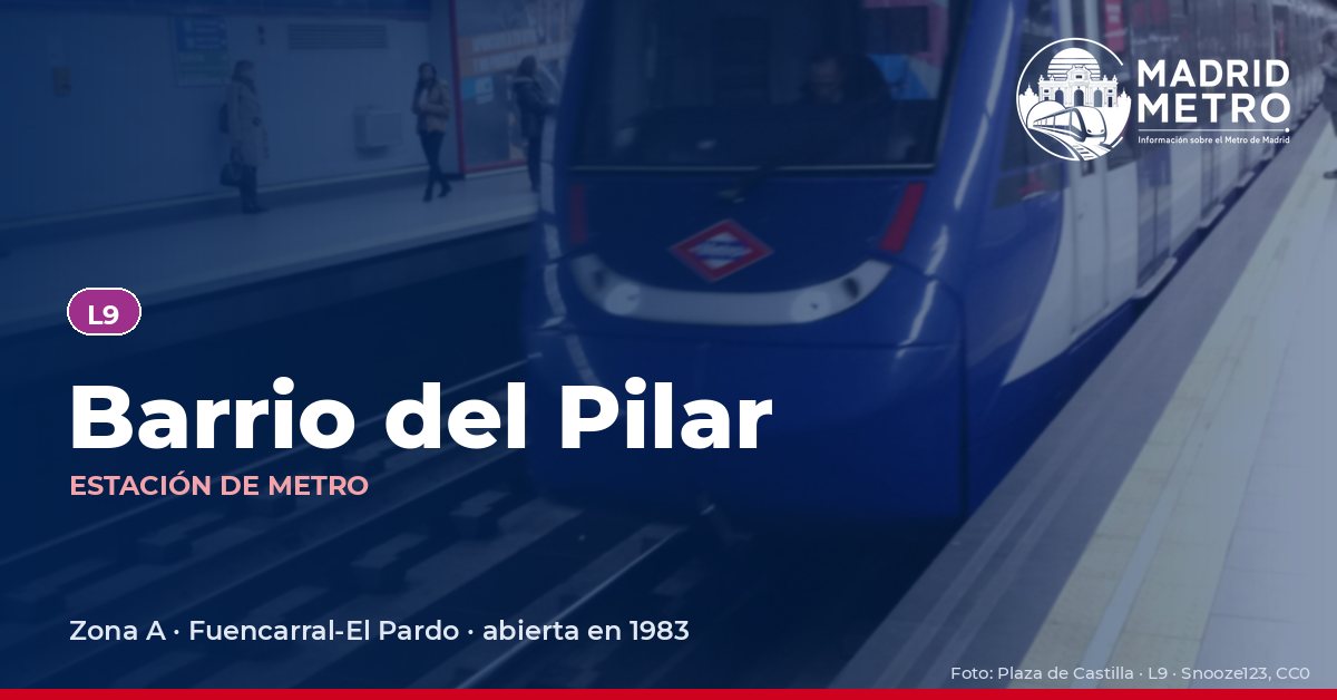 Estación de metro Barrio del Pilar