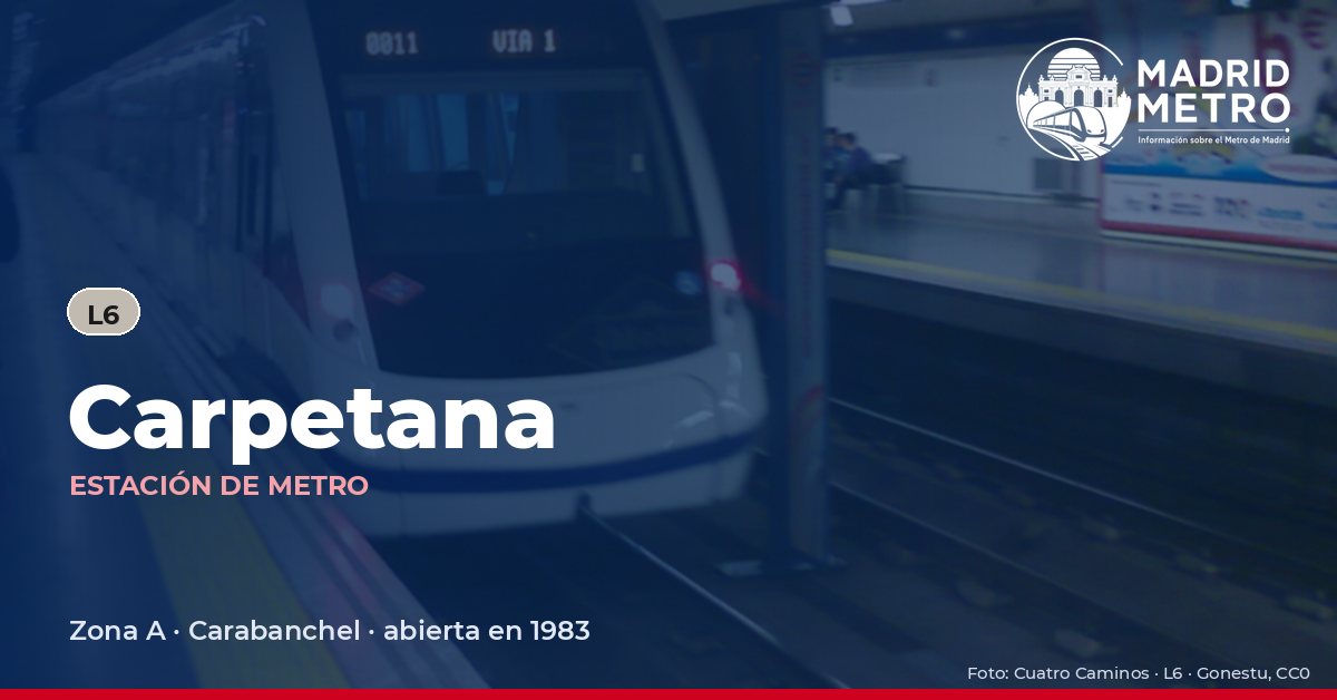 Estación de metro Carpetana