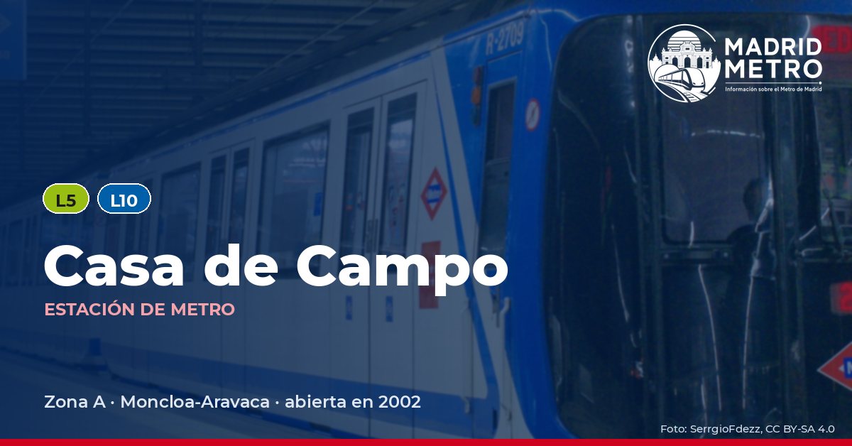 Estación de metro Casa de Campo
