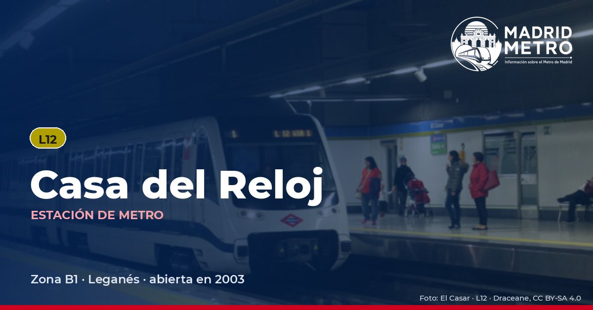 Estación de metro Casa del Reloj