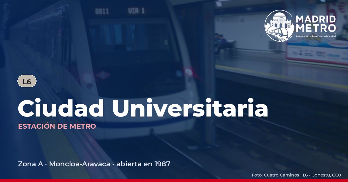 Estación de metro Ciudad Universitaria