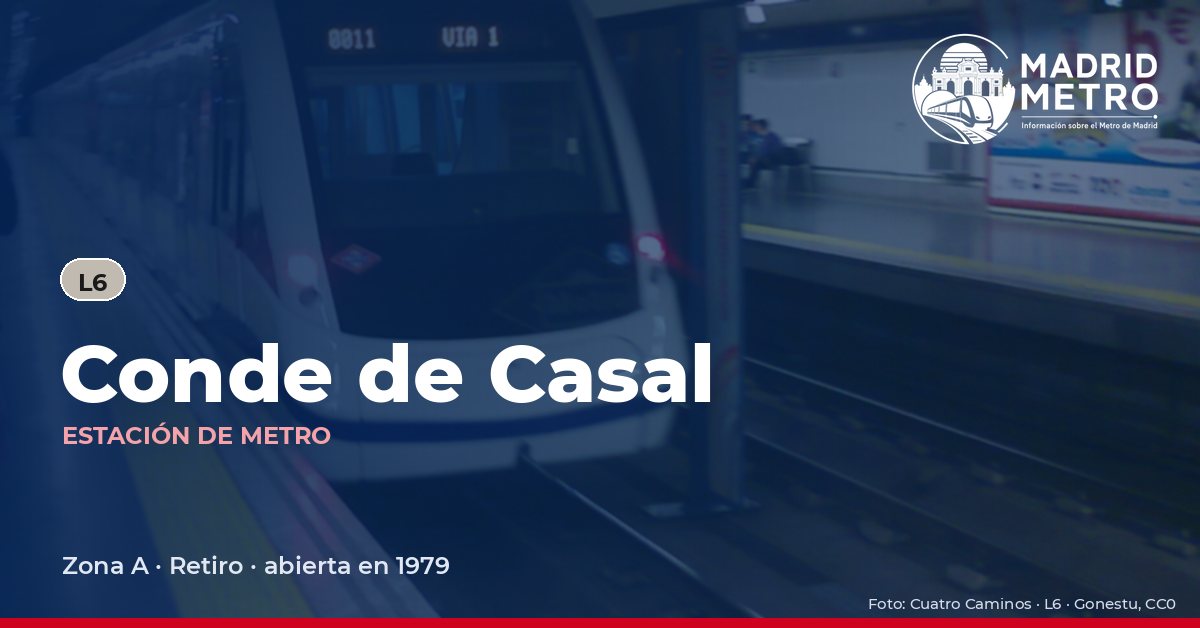 Estación de metro Conde de Casal