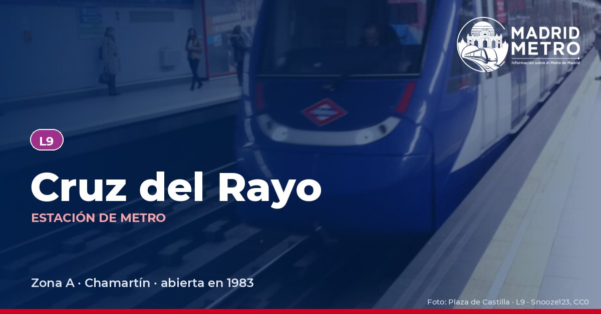 Estación de metro Cruz del Rayo