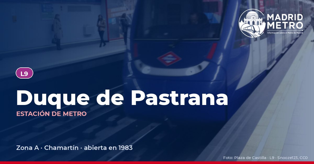 Estación de metro Duque de Pastrana