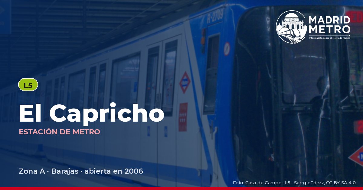 Estación de metro El Capricho