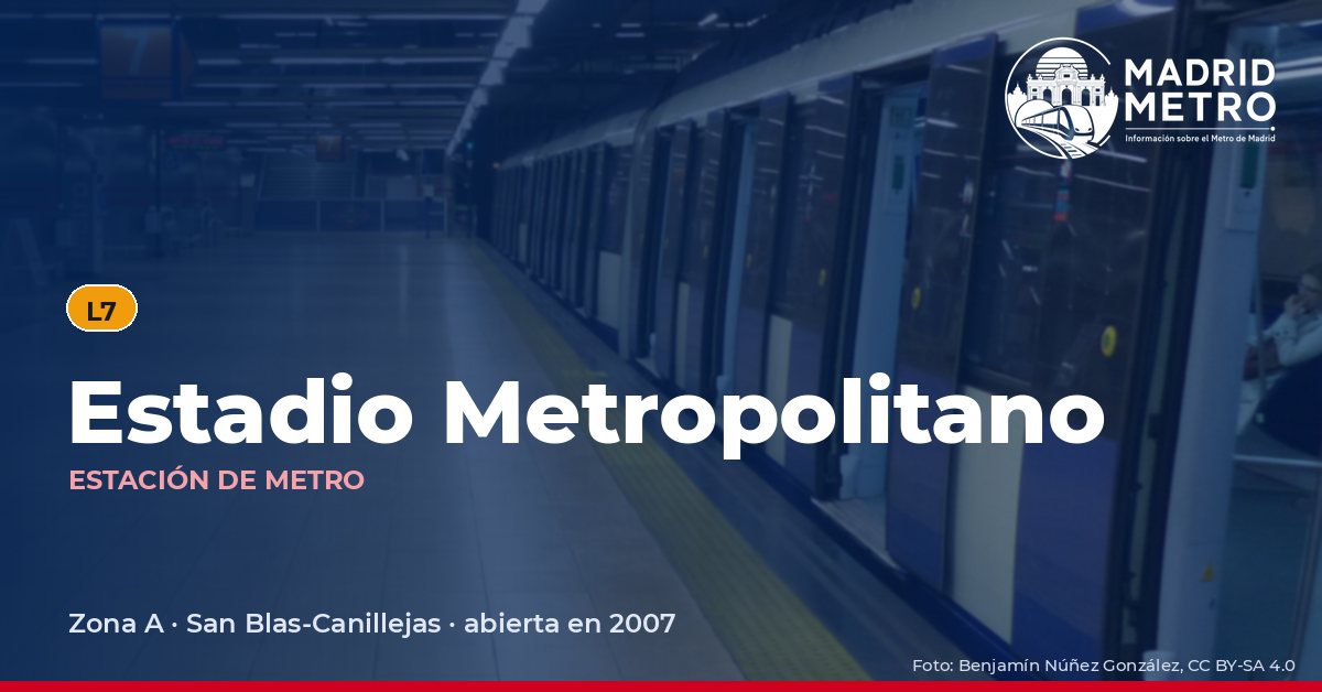 Estación de metro Estadio Metropolitano