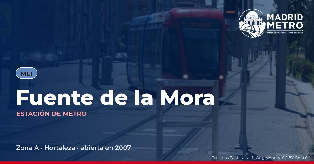 Estación de metro Fuente de la Mora