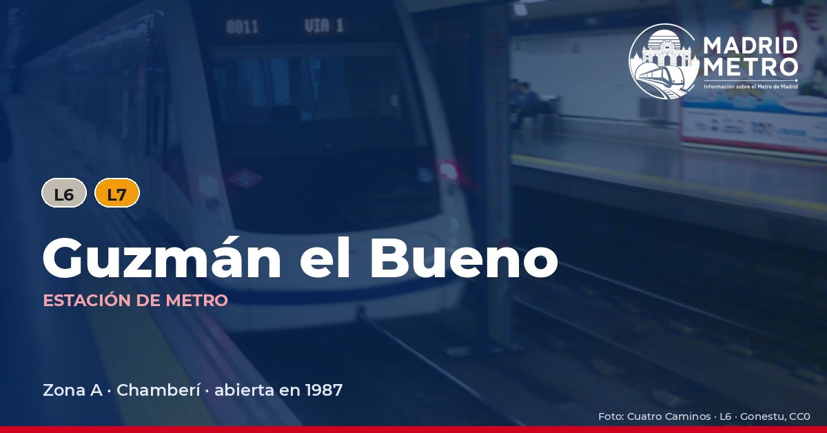 Estación de metro Guzmán el Bueno
