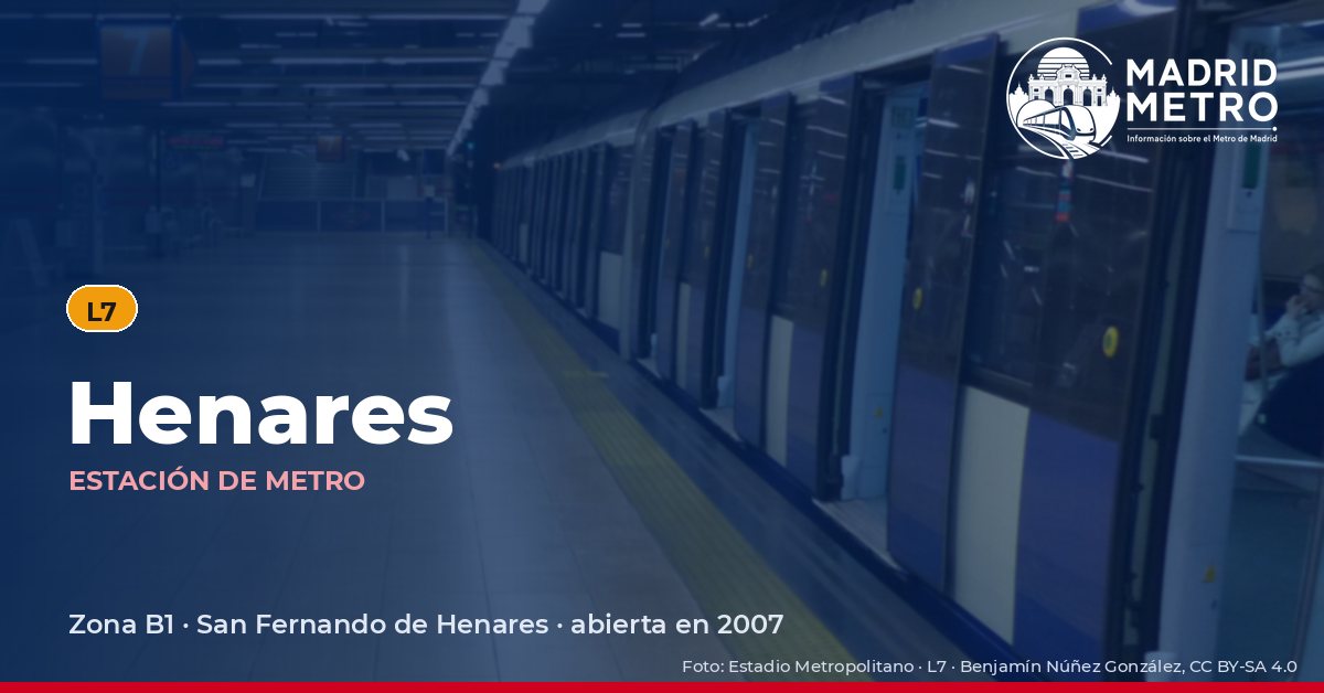 Estación de metro Henares