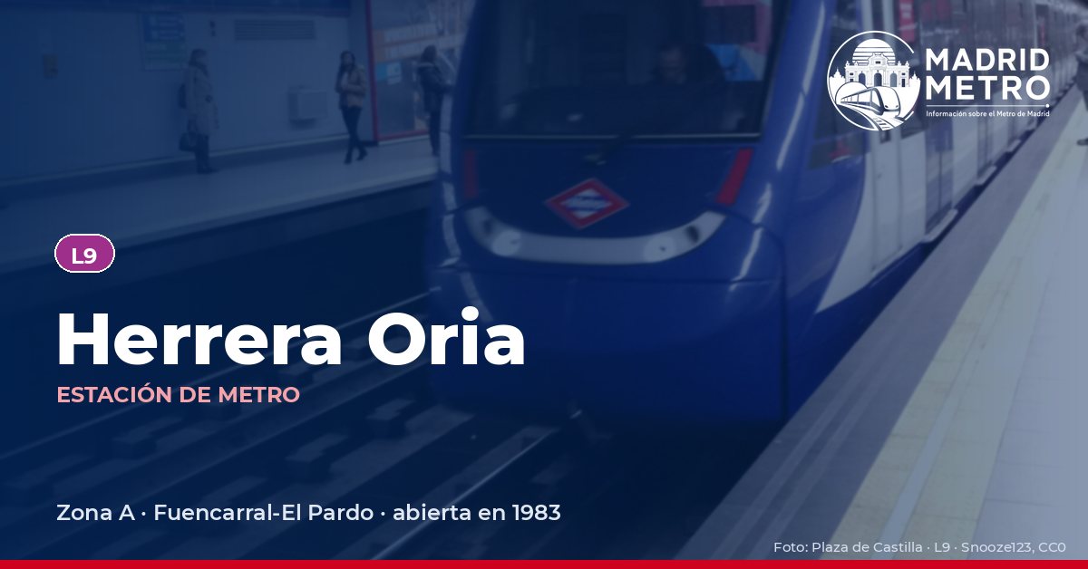Estación de metro Herrera Oria