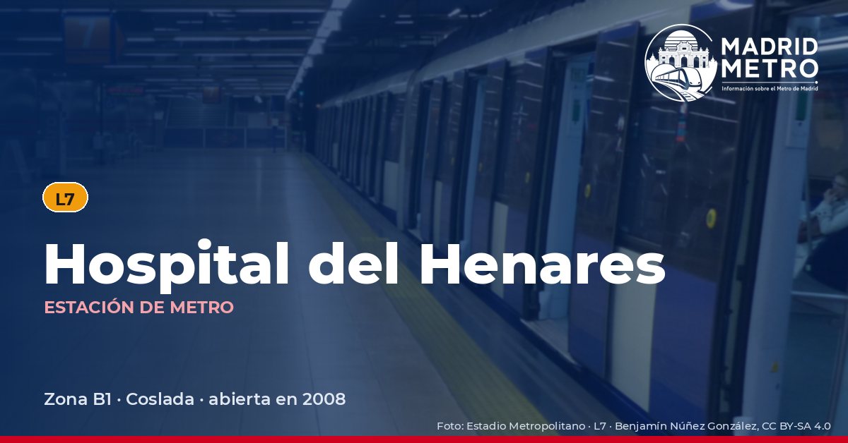 Estación de metro Hospital del Henares