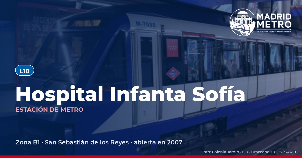 Estación de metro Hospital Infanta Sofía