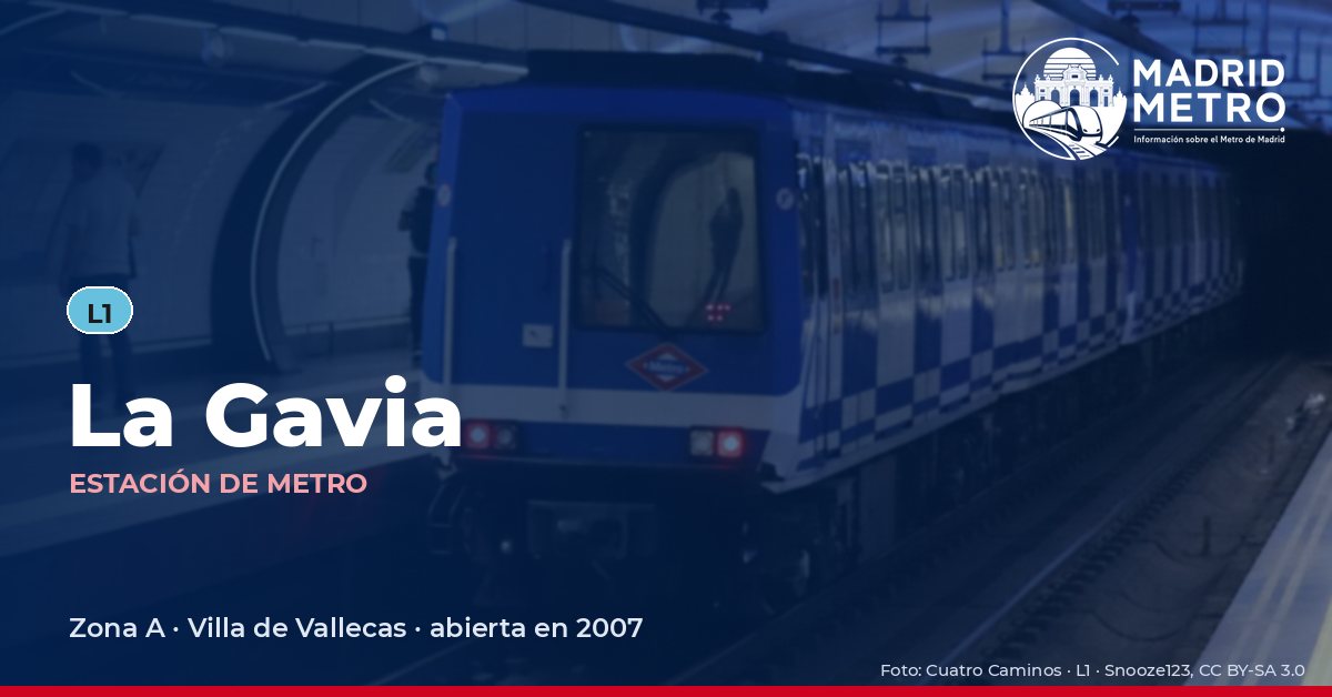 Estación de metro La Gavia