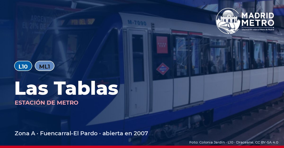 Estación de metro Las Tablas
