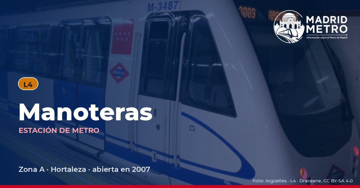 Estación de metro Manoteras