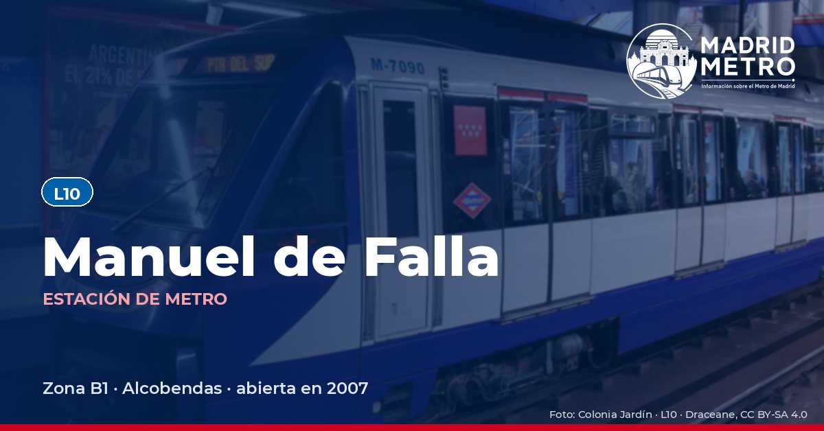 Estación de metro Manuel de Falla