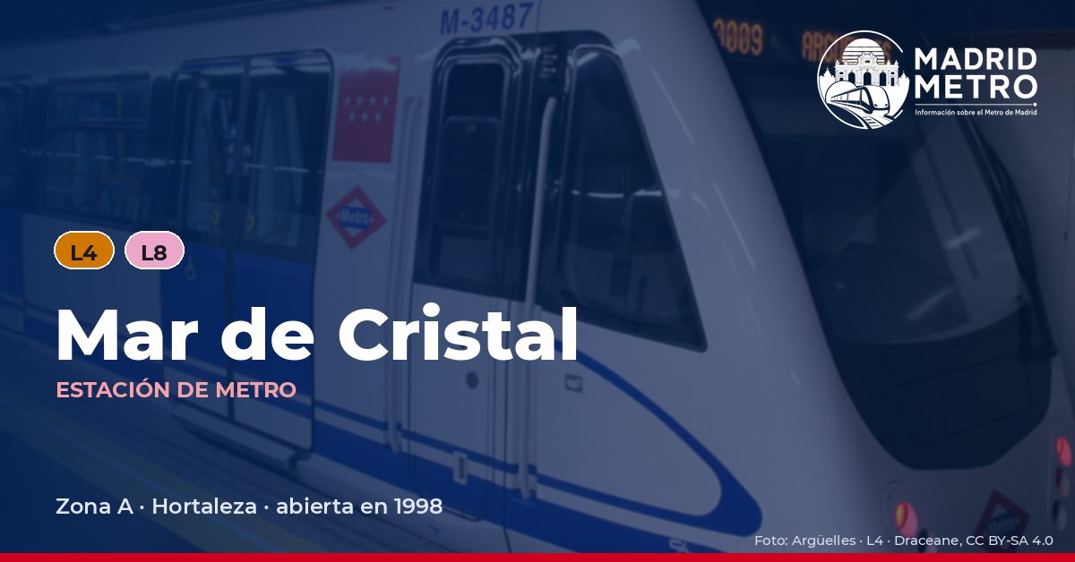 Estación de metro Mar de Cristal