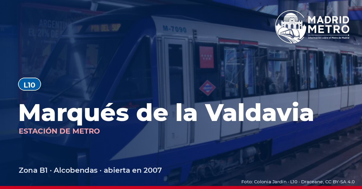 Estación de metro Marqués de la Valdavia