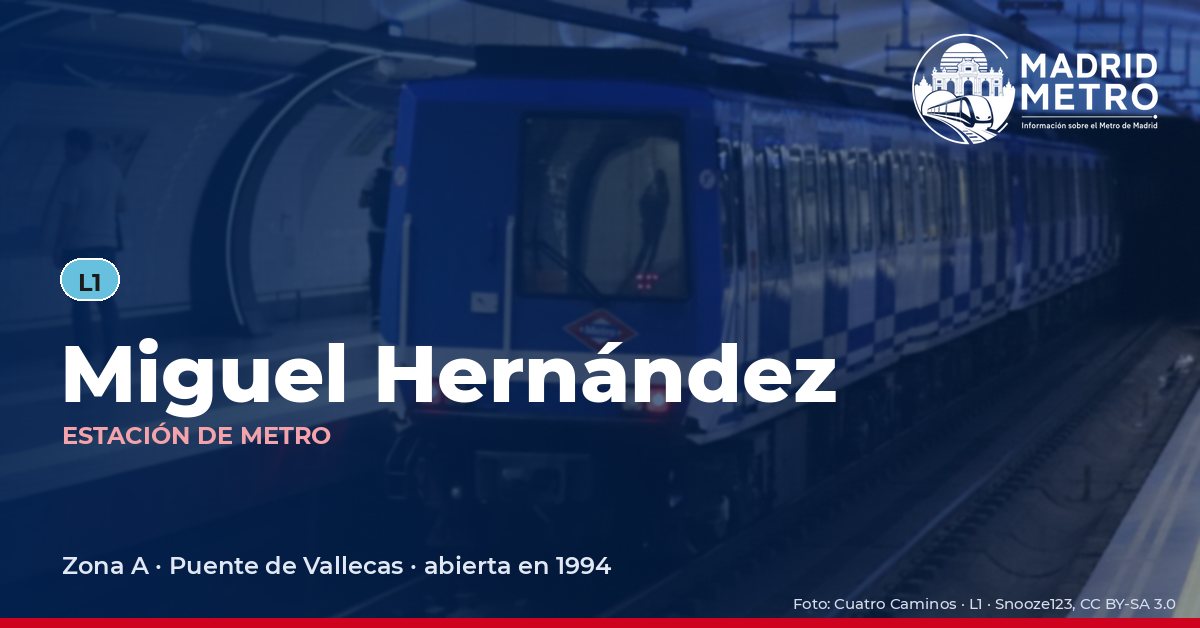 Estación de metro Miguel Hernández