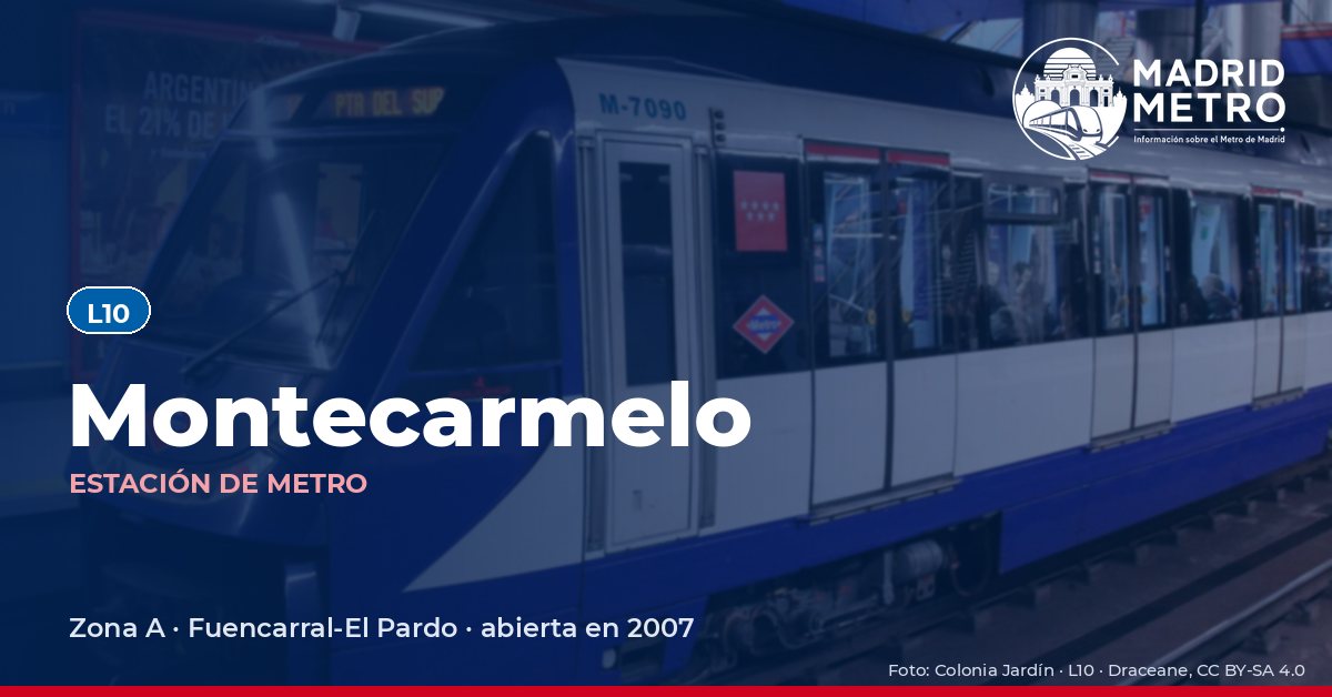 Estación de metro Montecarmelo