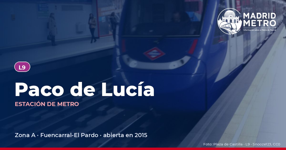 Estación de metro Paco de Lucía