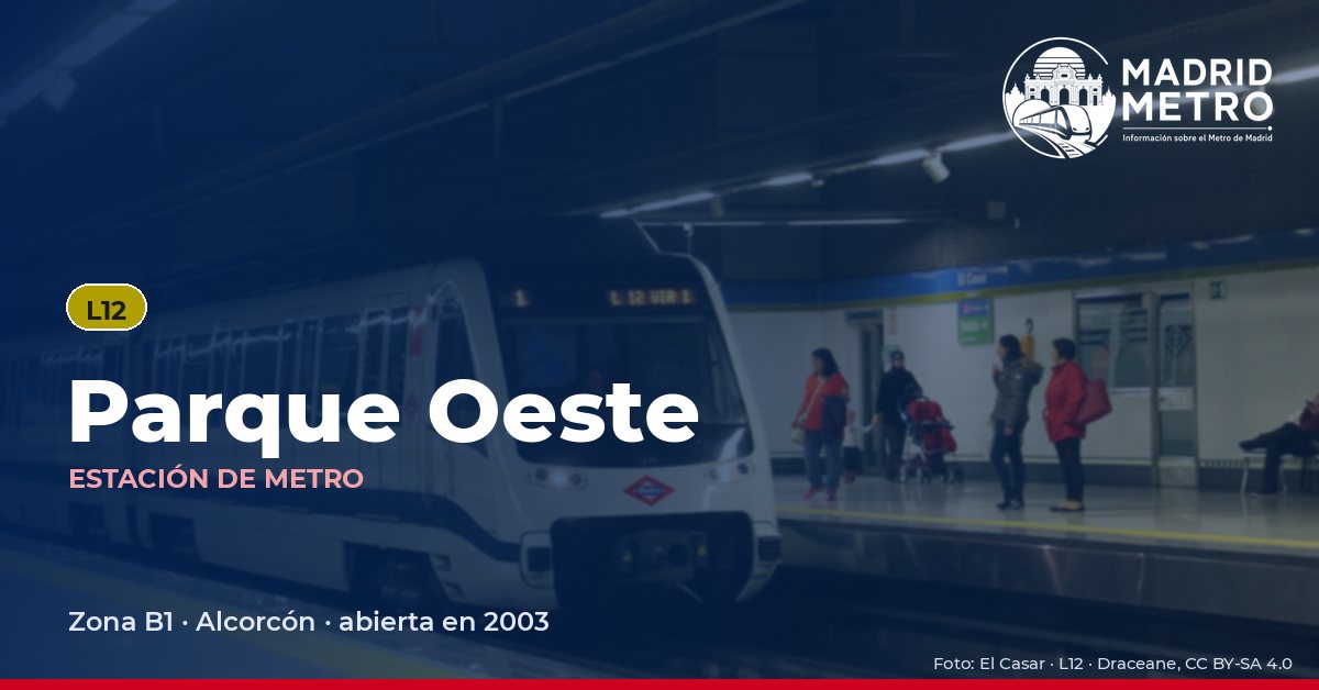 Estación de metro Parque Oeste
