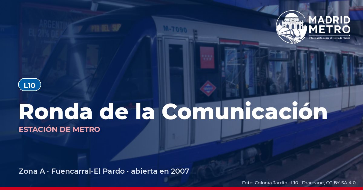 Estación de metro Ronda de la Comunicación