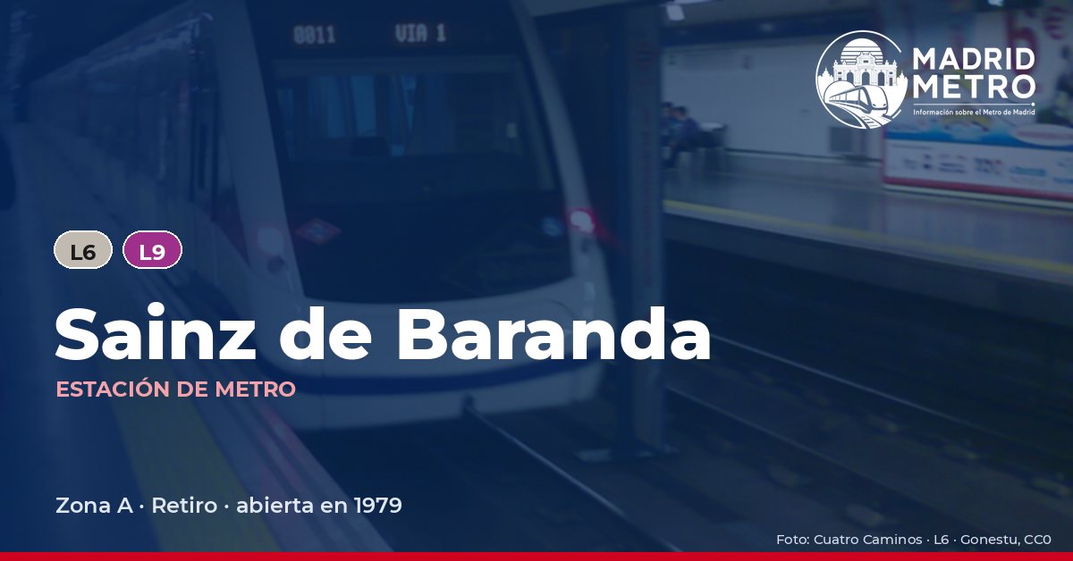 Estación de metro Sainz de Baranda