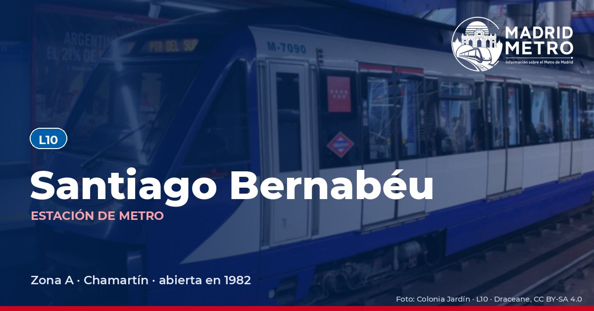 Estación de metro Santiago Bernabéu