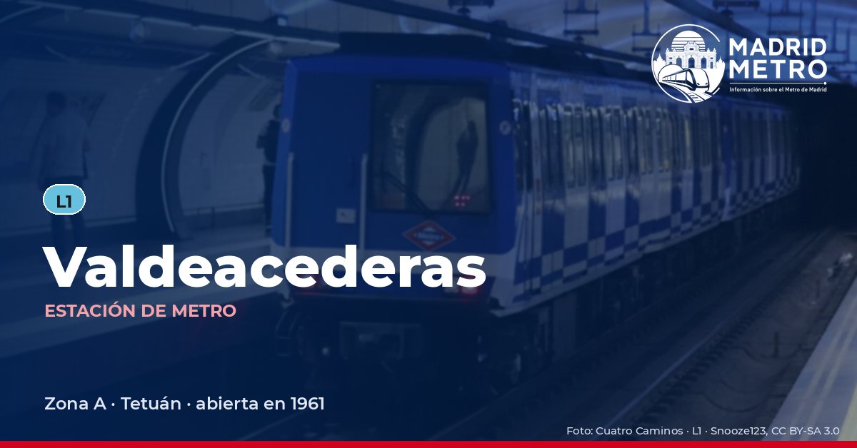 Estación de metro Valdeacederas