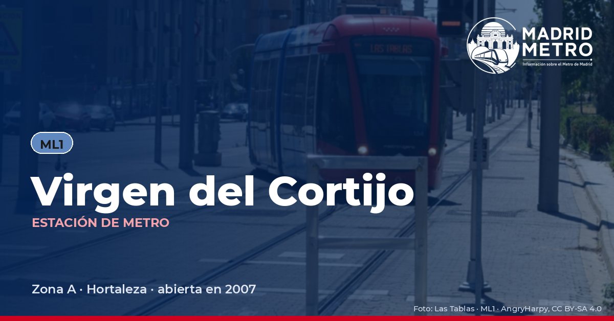 Estación de metro Virgen del Cortijo